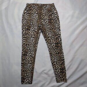 MICHAEL KORS womens PANTS leopard LEGGINGS cheetah ANIMAL PRINT SIZE SMALL